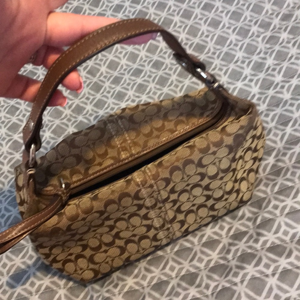 Brown coach purse